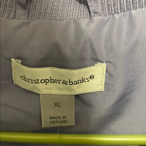 Christopher & Banks Lavender Quilted Vest - Picture 3 of 3